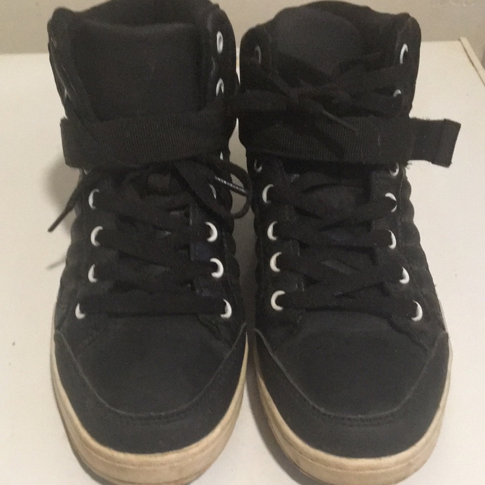 Black High-Top Sneakers
